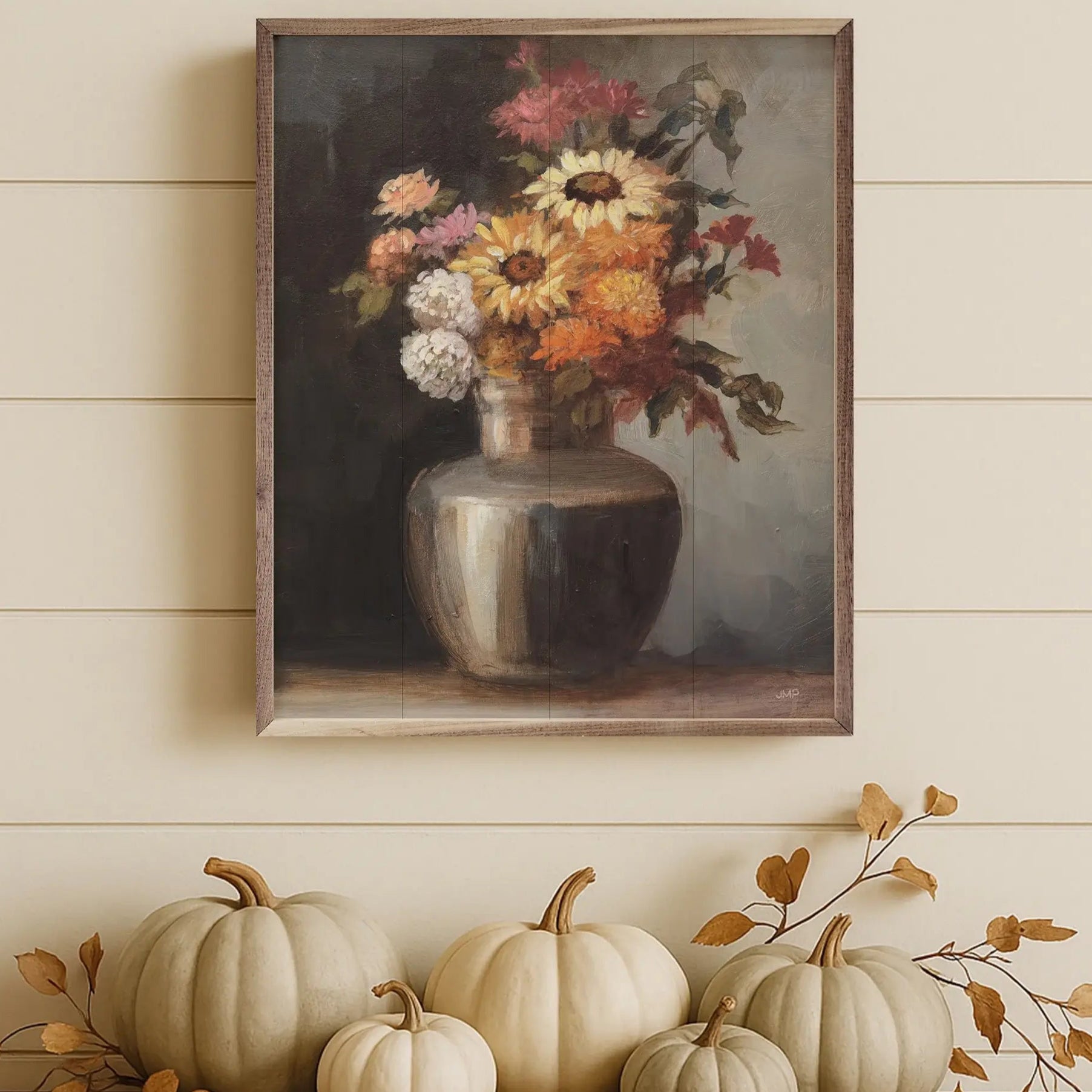 Echoes Of Autumn Wood Framed Print