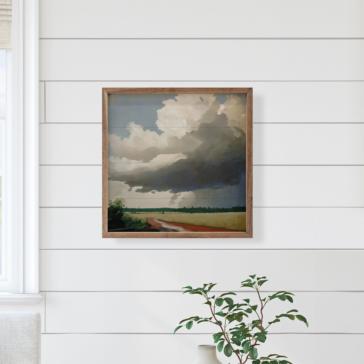 Storm Wood Framed Print