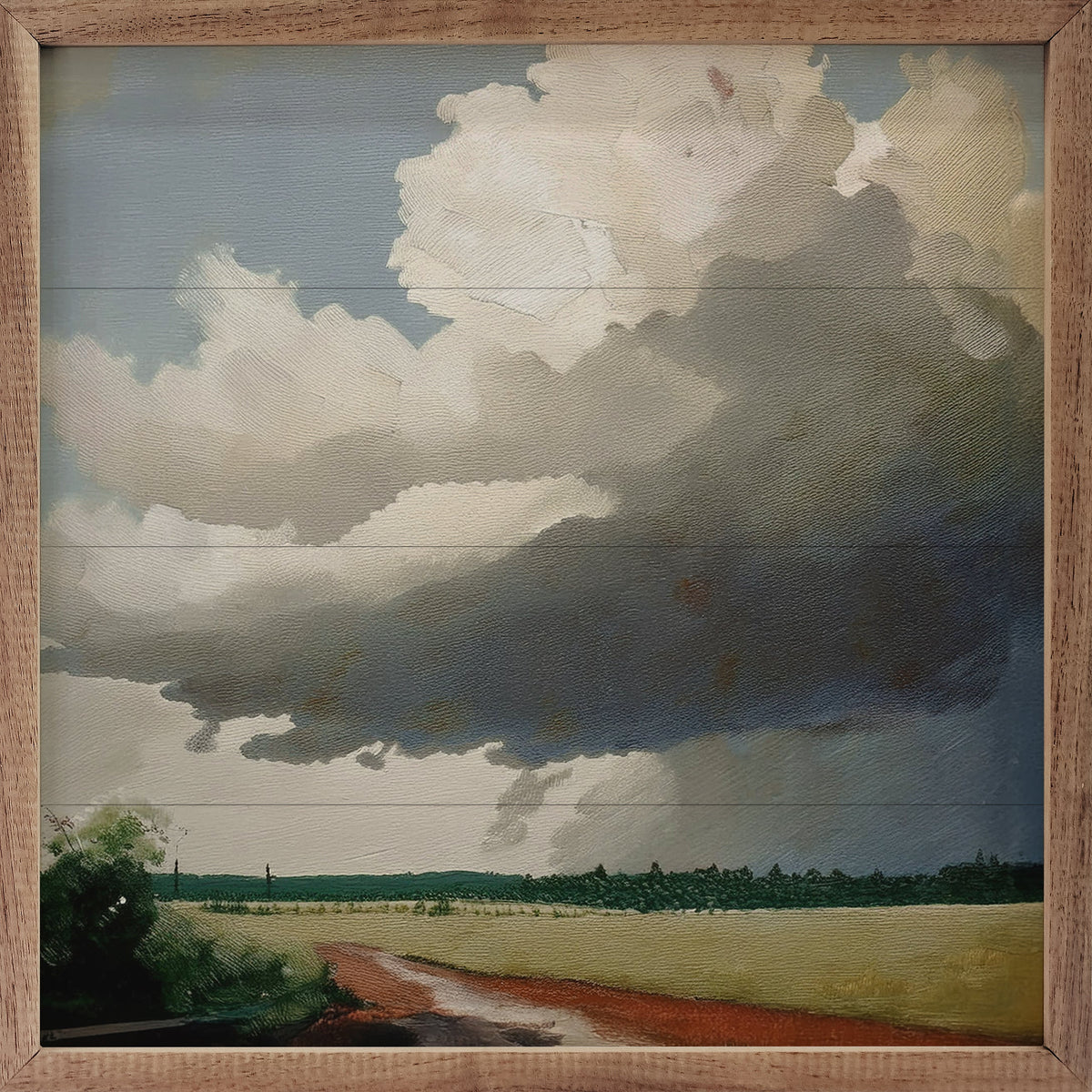 Storm Wood Framed Print