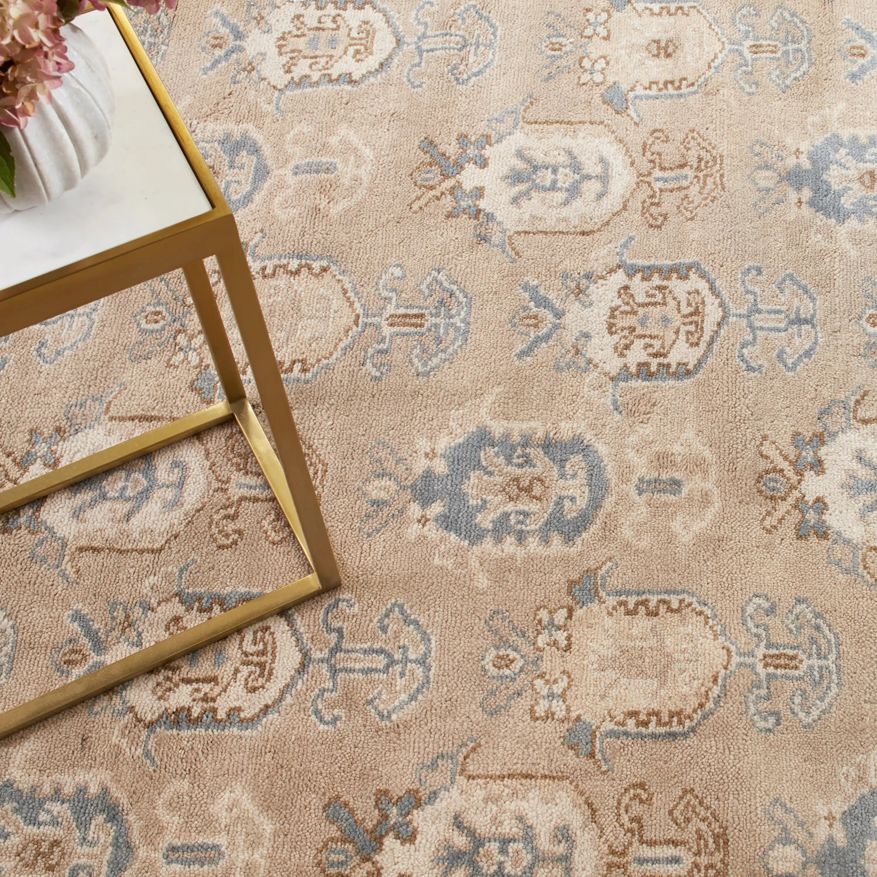 Dash & Albert Ashby Taupe Hand Knotted Wool Rug