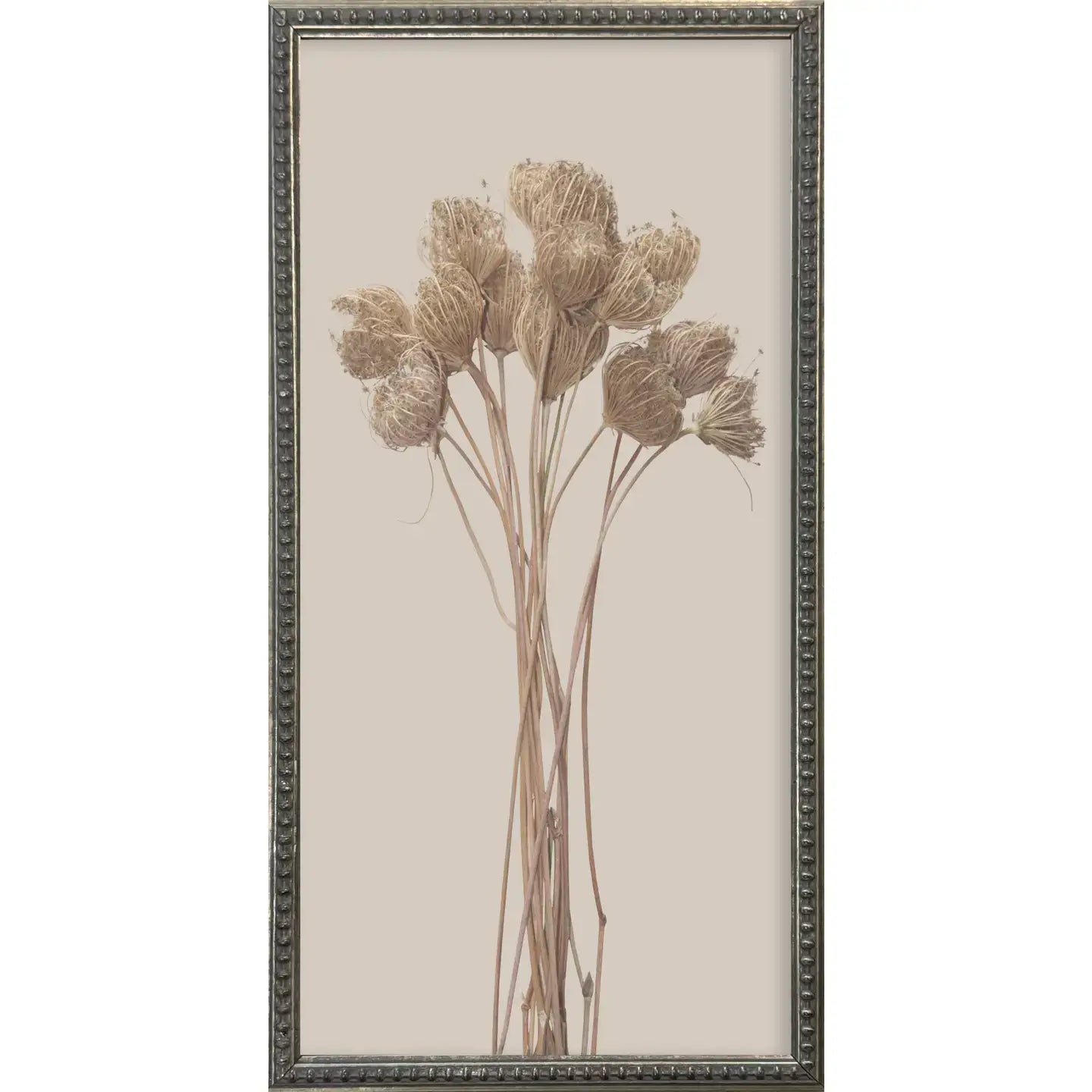 Botanicals Silver Bead Gallery Frame Art Set