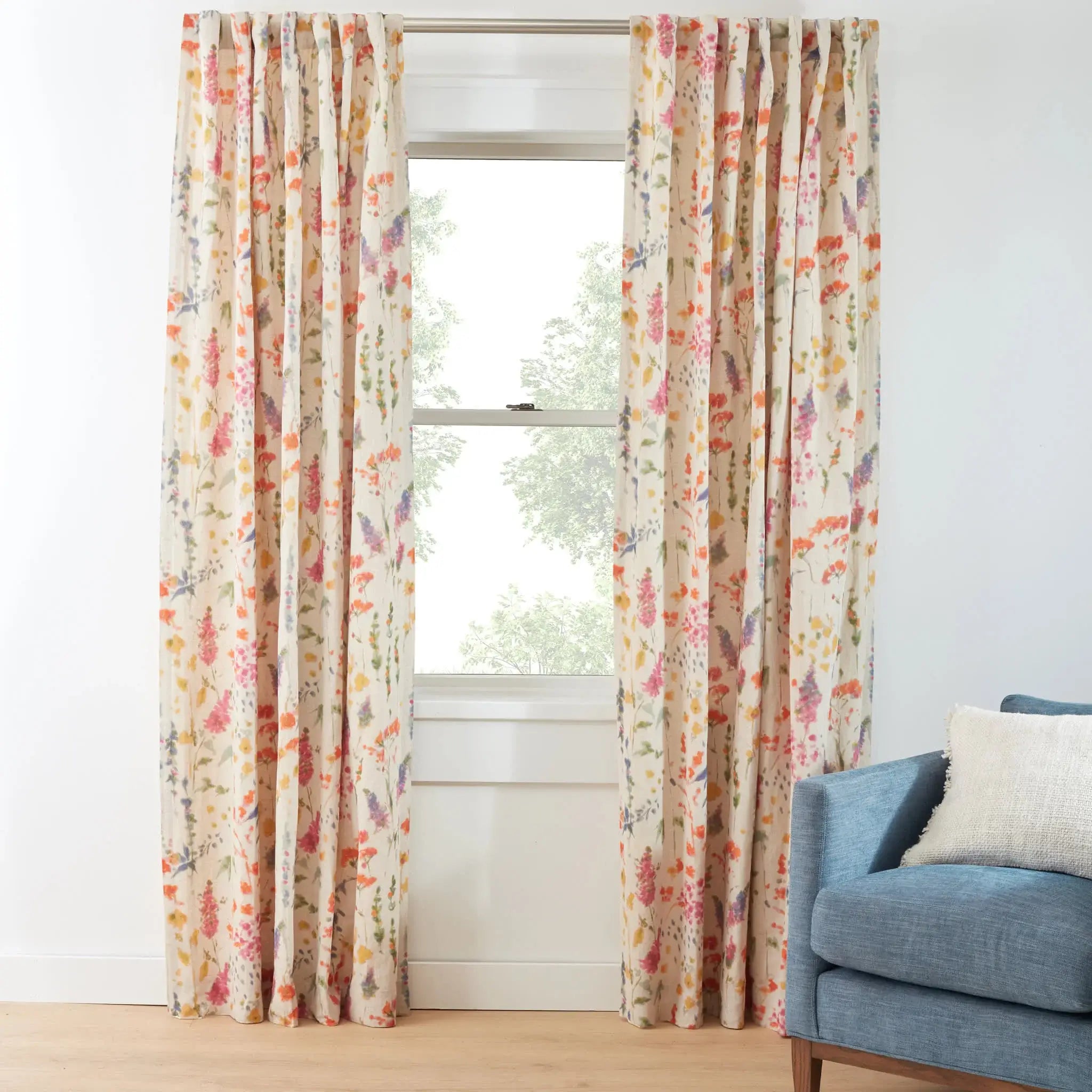 Pine Cone Hill Pressed Flowers Curtain Panel