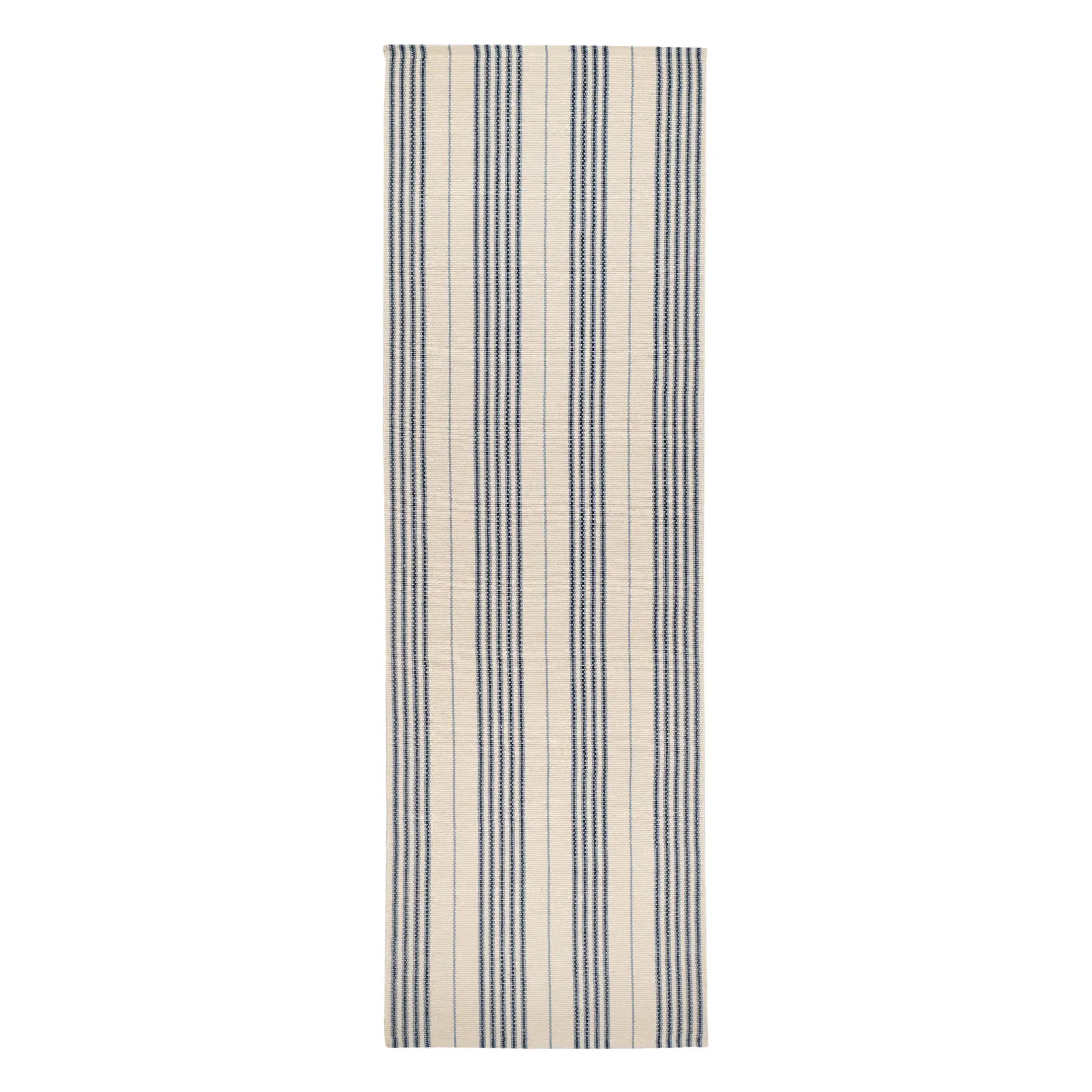 Dash & Albert Conway Blue Handwoven Cotton Rug