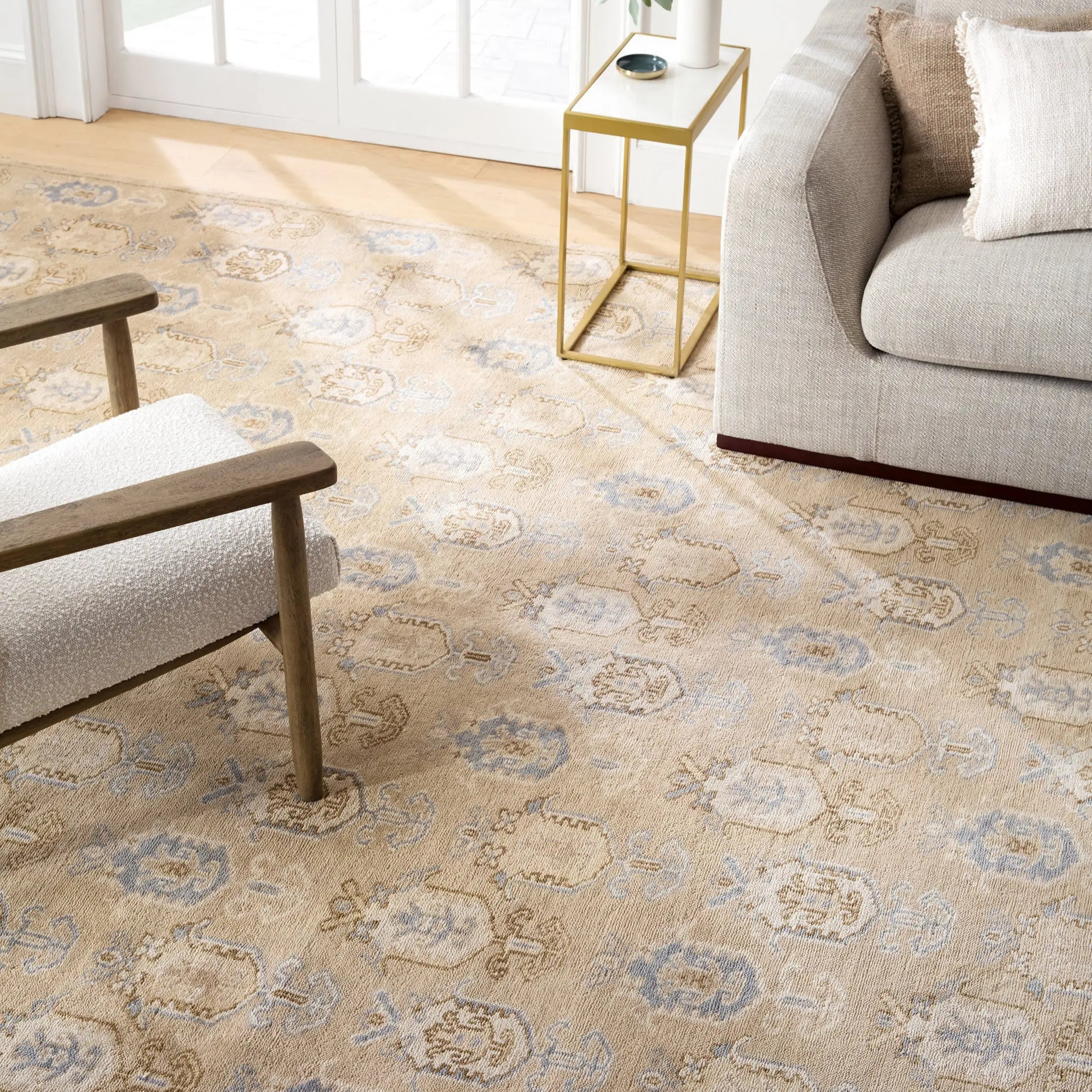 Dash & Albert Ashby Taupe Hand Knotted Wool Rug
