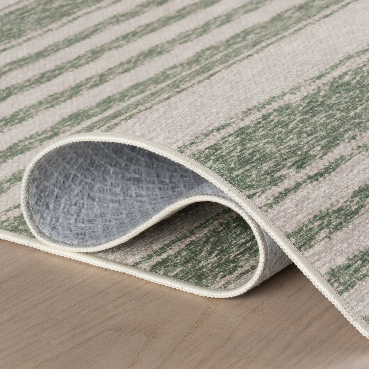 Vion Coastal Striped Machine Washable Rug
