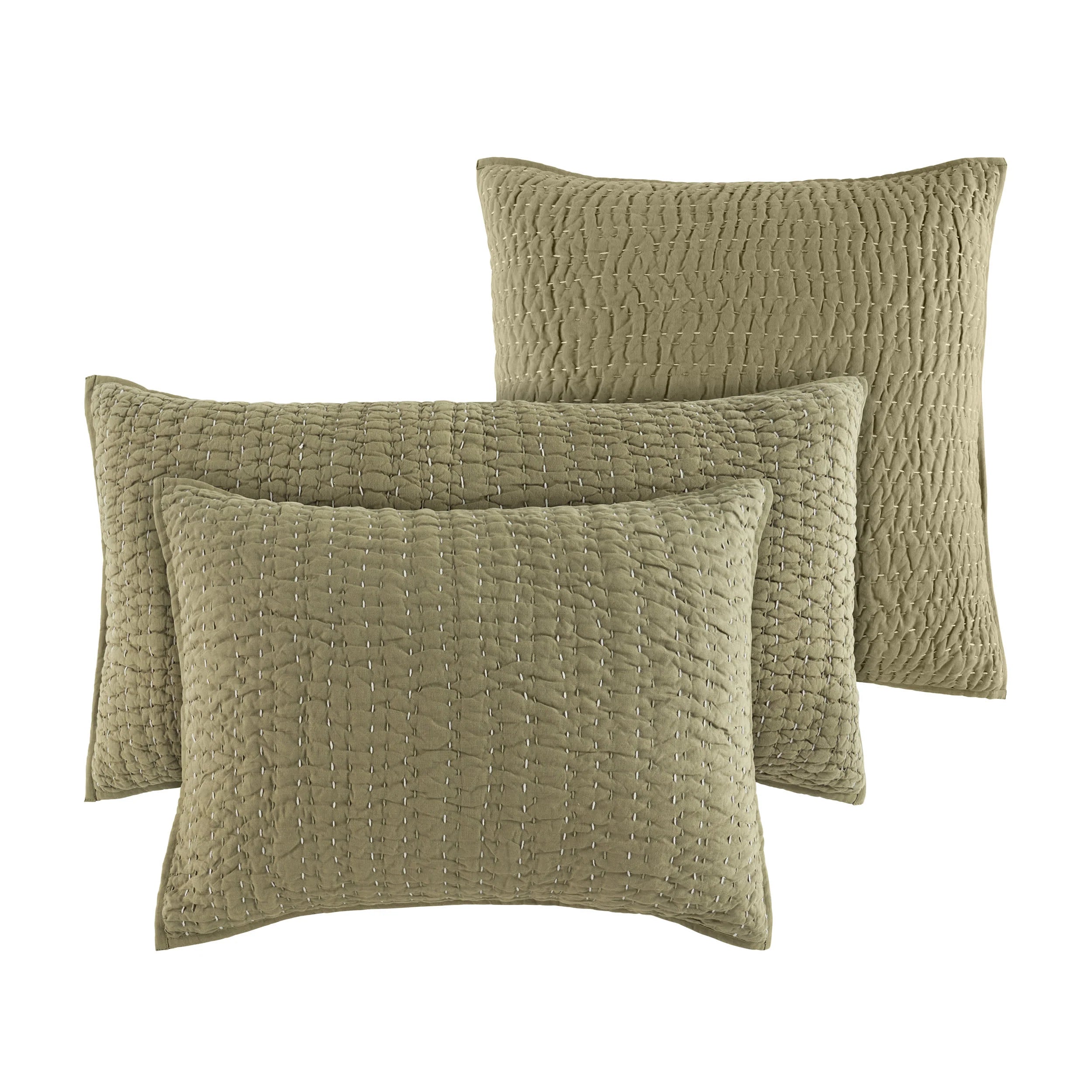 Pine Cone Hill Deepali Kantha Quilted Sham