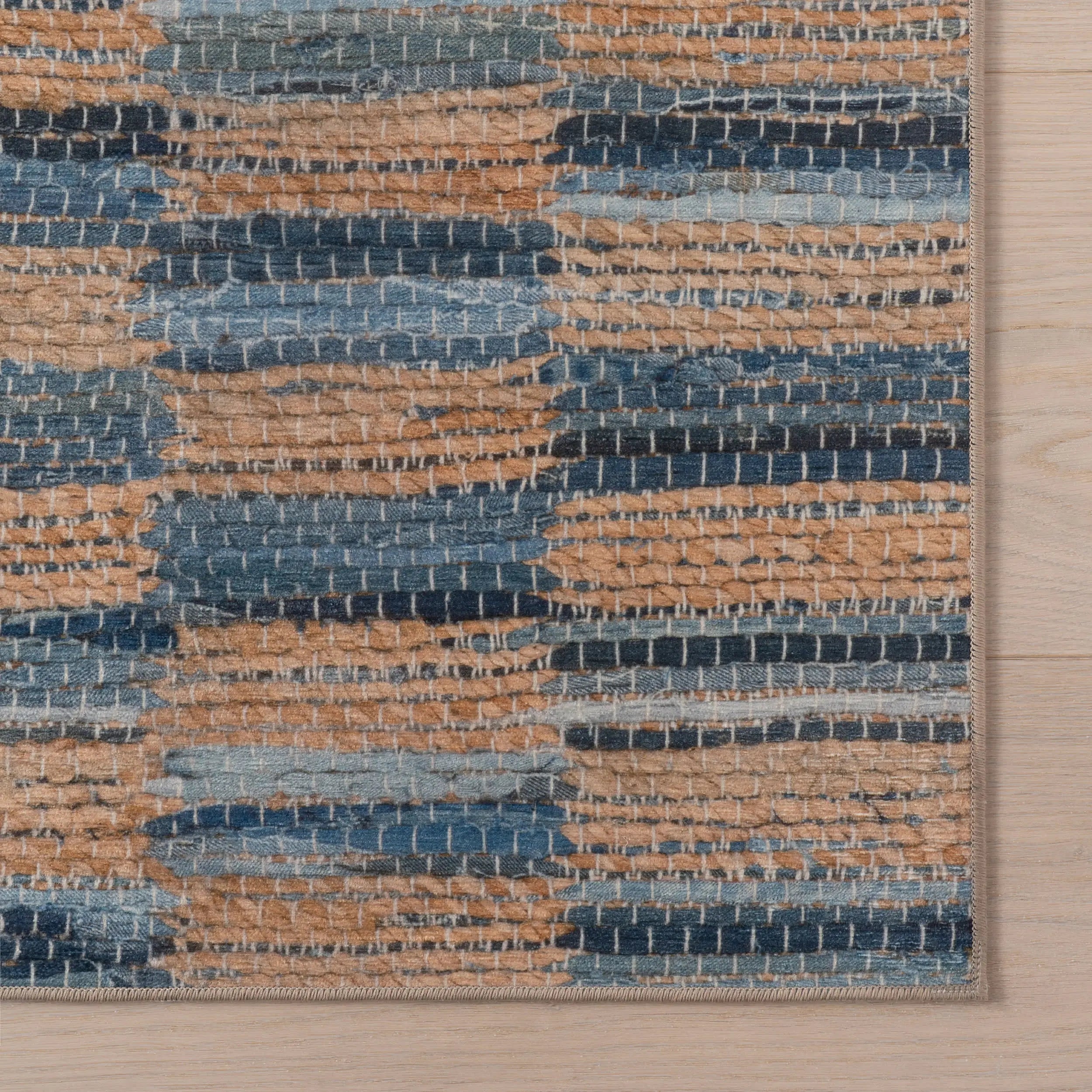 Ravel Stripe Machine Washable Rug