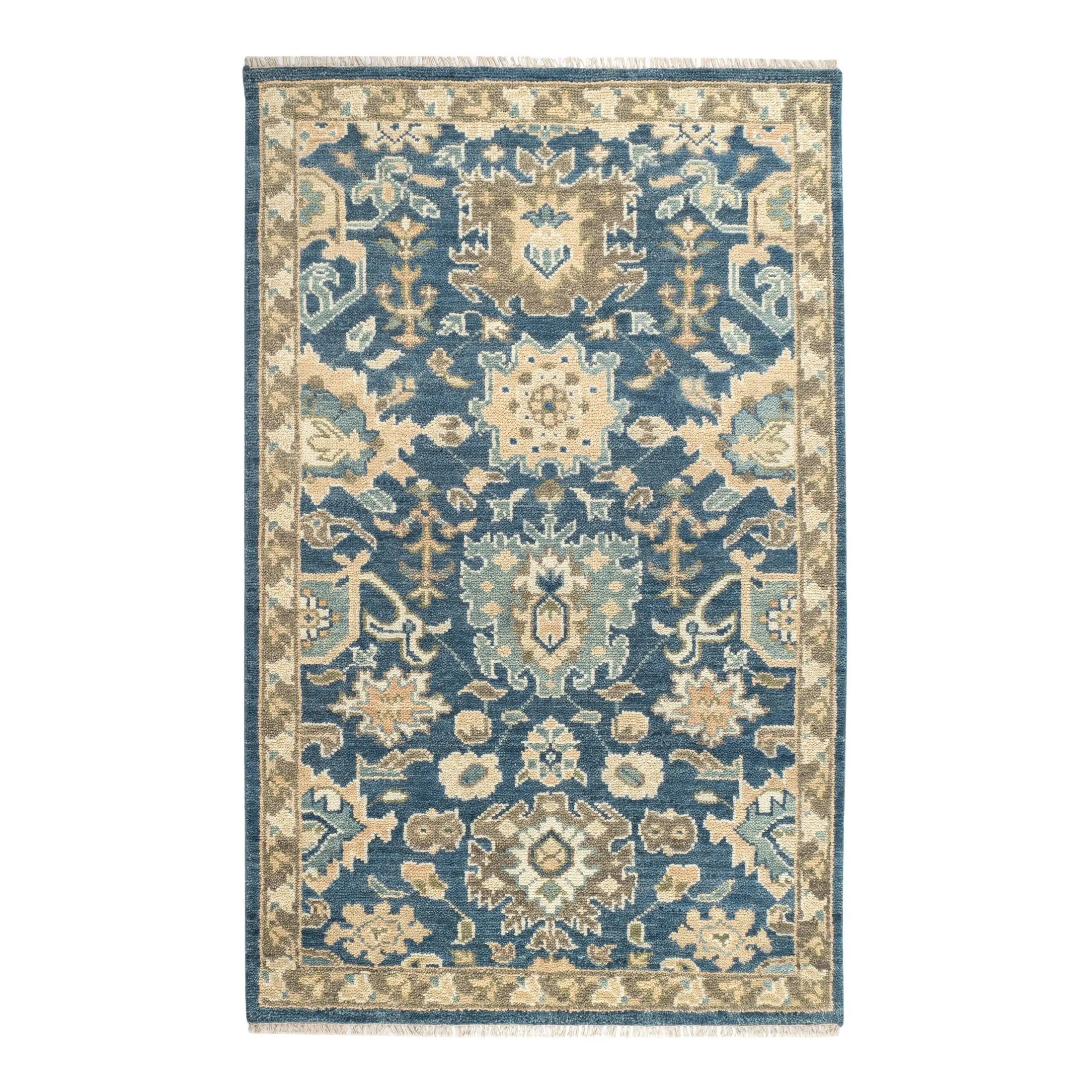 Dash & Albert Camille Navy Hand Knotted Wool Rug
