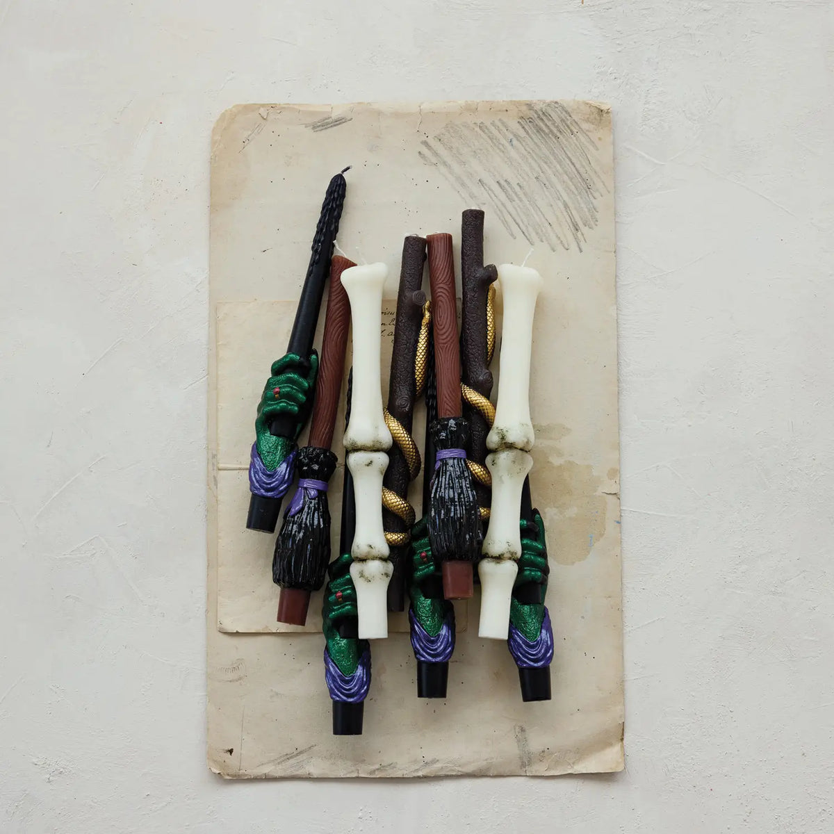 Witch's Hand Taper Candle Set