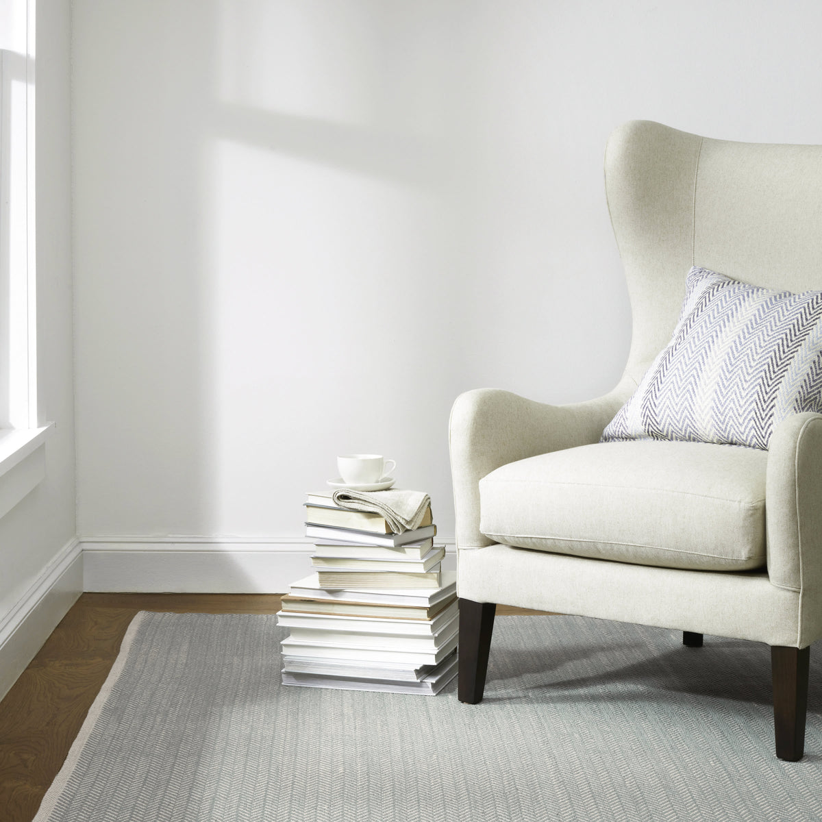 Dash & Albert Herringbone Woven Cotton Rug
