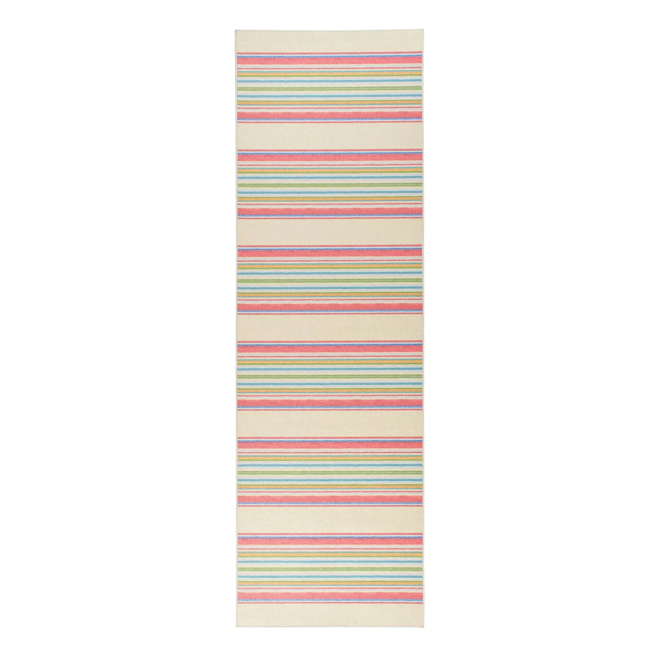 Cady Stripe Multi Machine Washable Rug