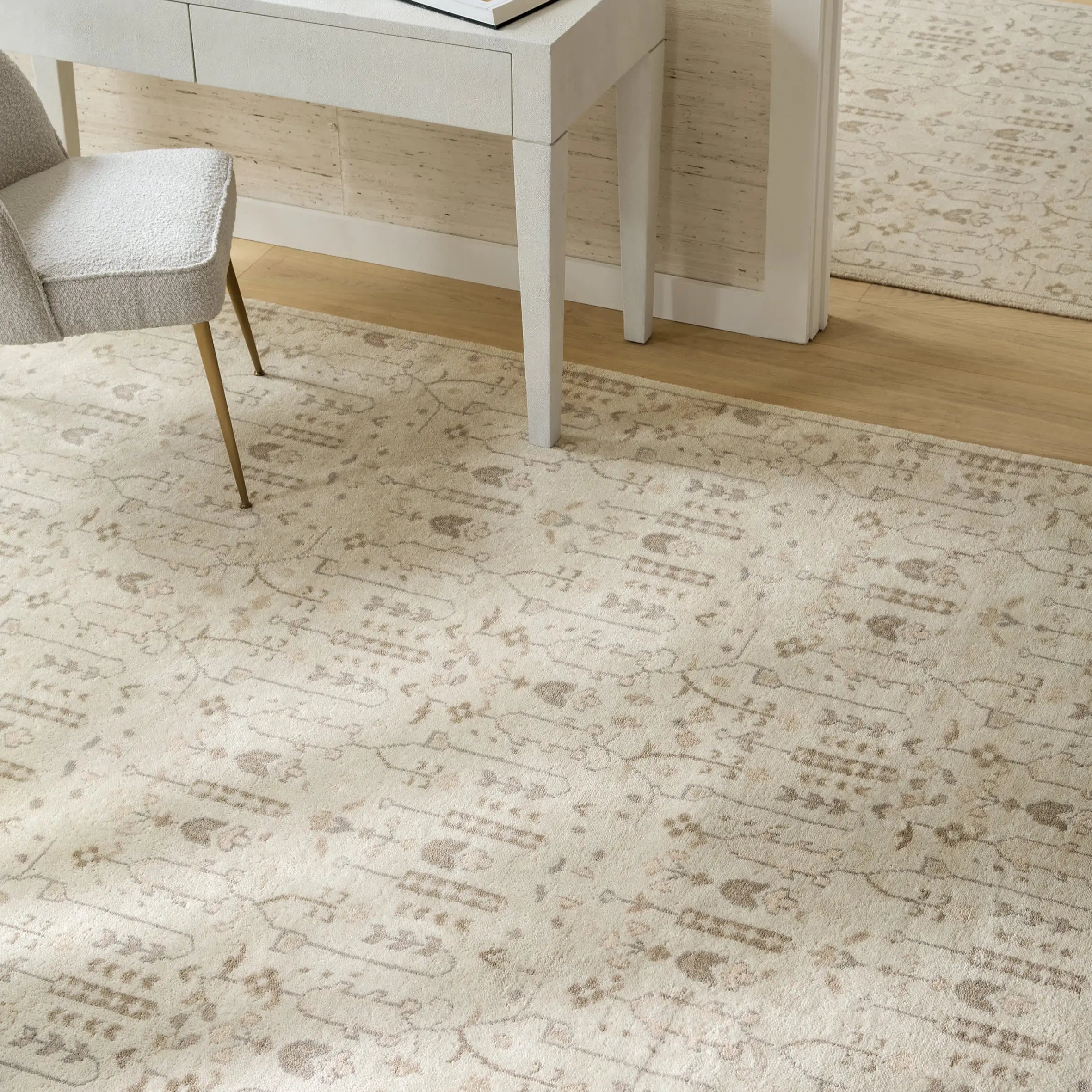 Dash & Albert Dara Cream Hand Knotted Wool Rug