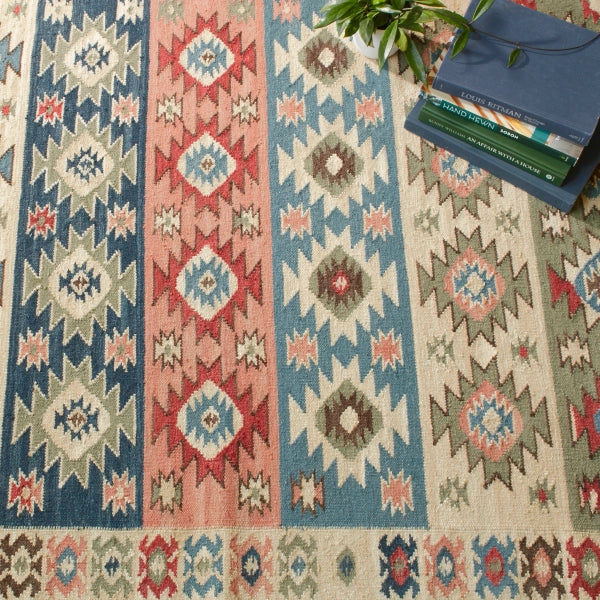 Dash & Albert Balsam Kilim Multi Handwoven Wool Rug