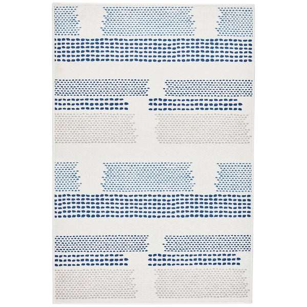 Tread Lightly Navy Machine Washable Rug