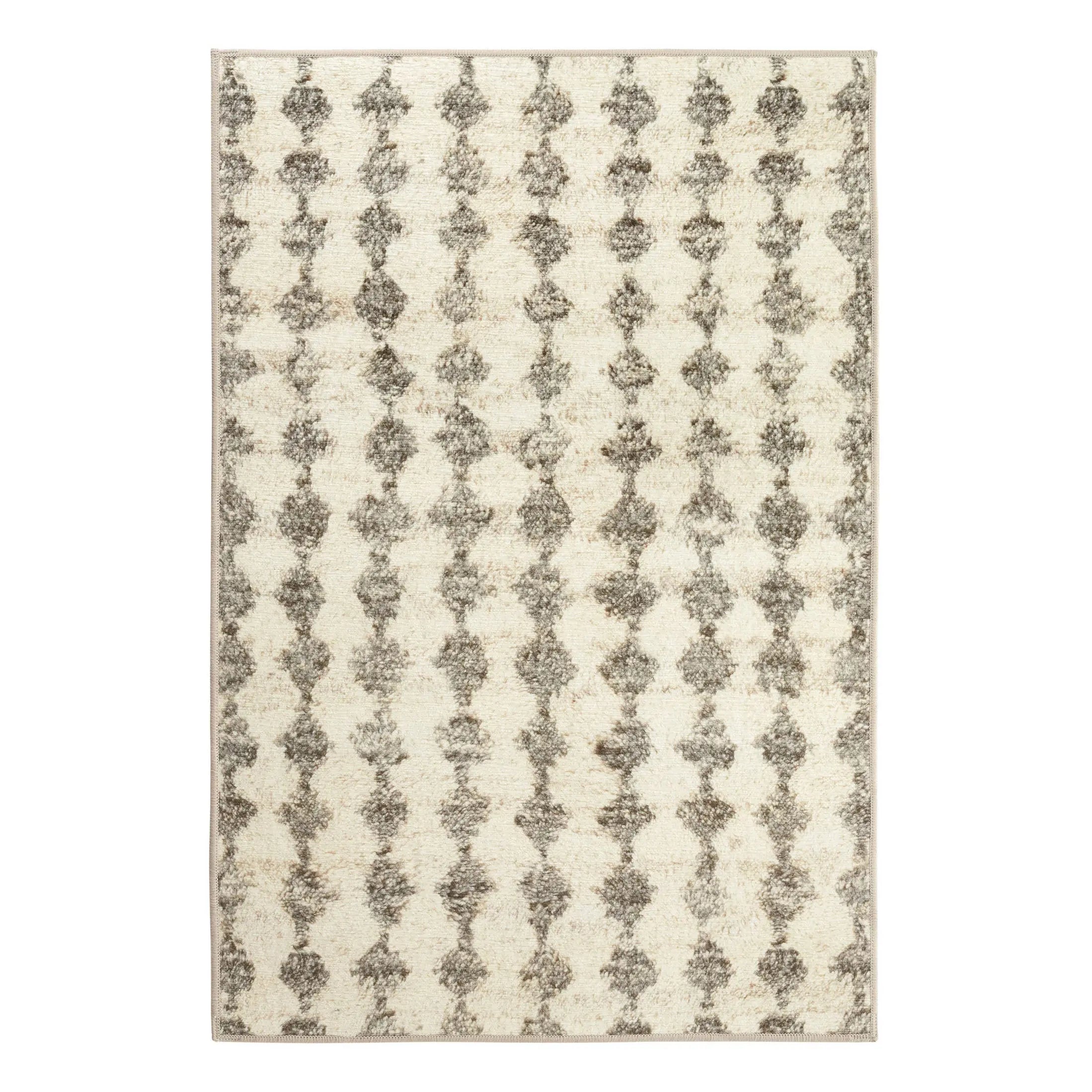 Izzy Grey Multi Machine Washable Rug