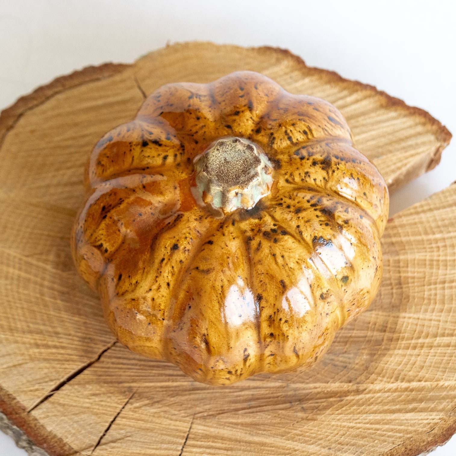 Handcrafted Ceramic Pumpkin