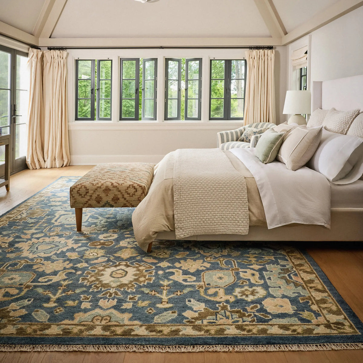 Dash & Albert Camille Navy Hand Knotted Wool Rug
