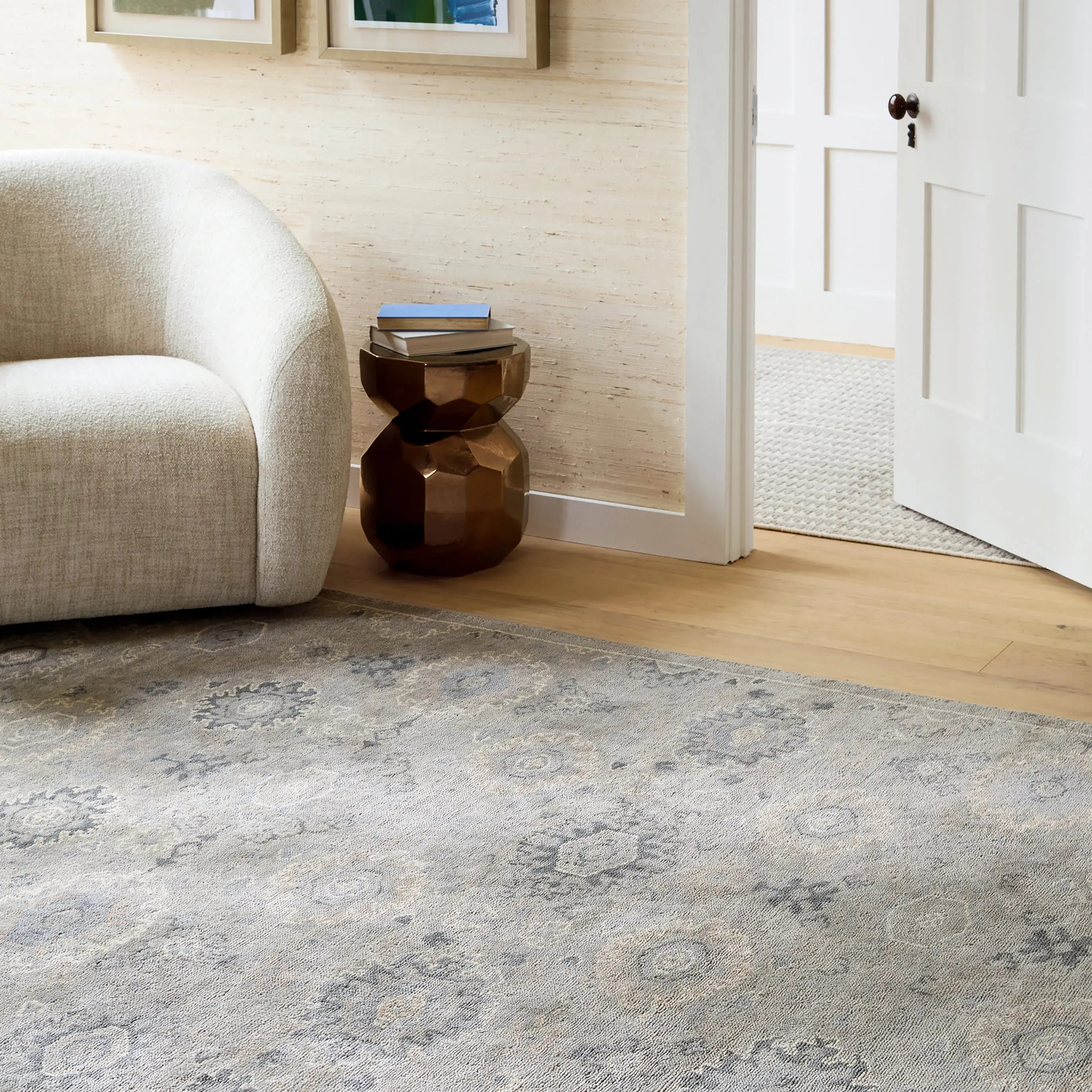 Dash & Albert Lila Grey Hand Knotted Wool Rug
