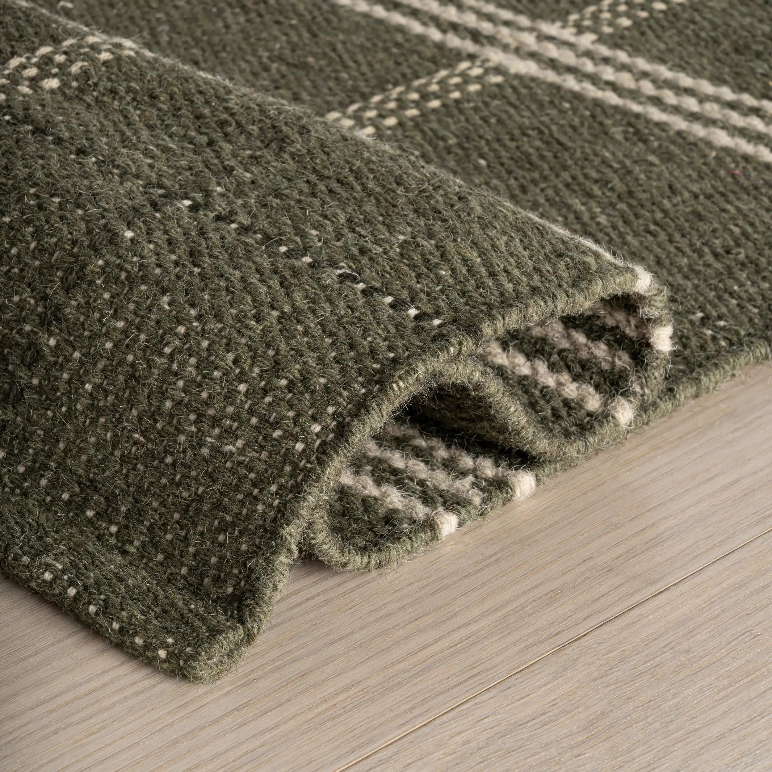 Dash & Albert Downing Plaid Wool Cozy Rug