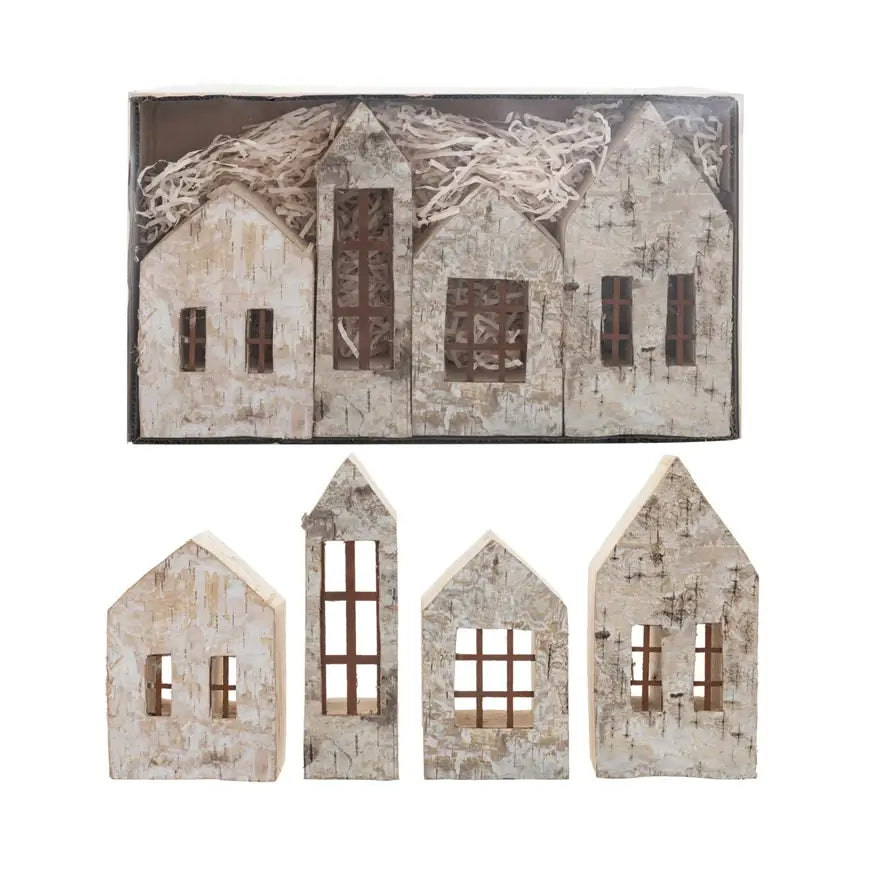 Birch Bark House Set