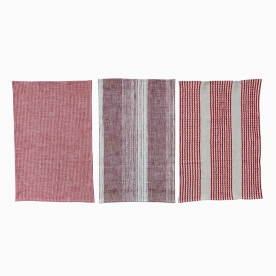 Woven Tea Towels Holiday Gift Set