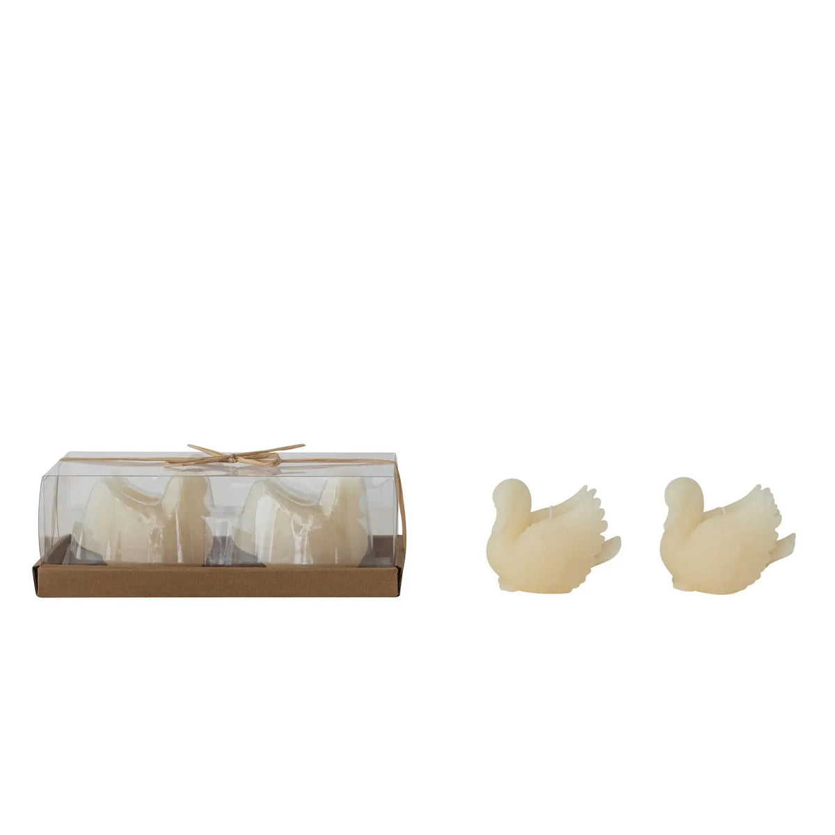 Swan Shaped Candle Set