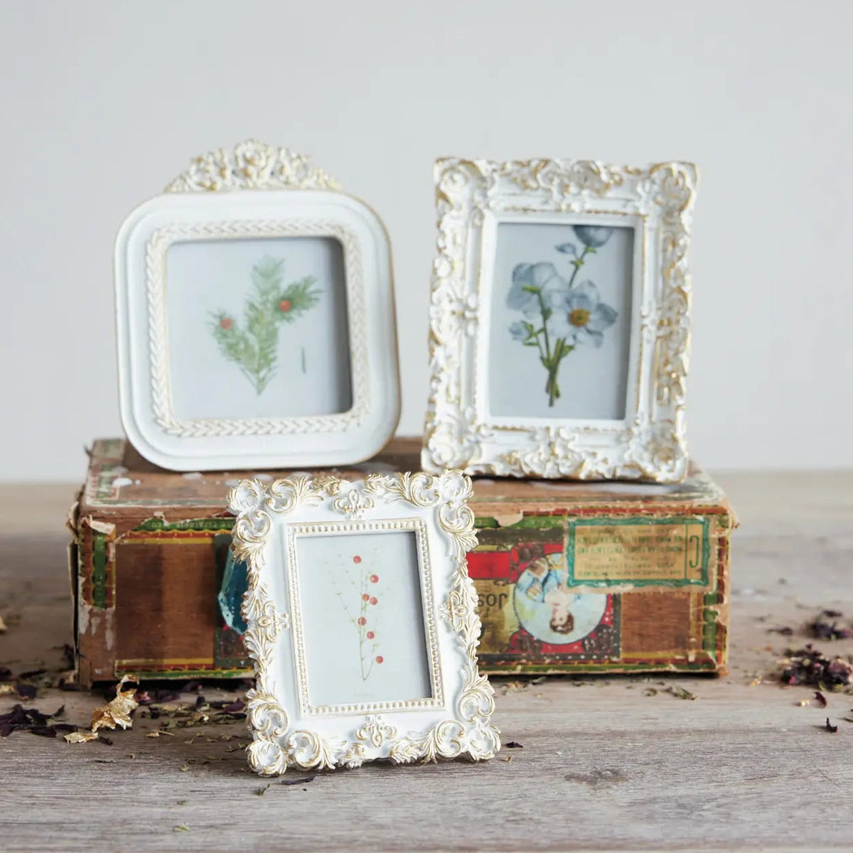Resin Baroque Photo Frame Set
