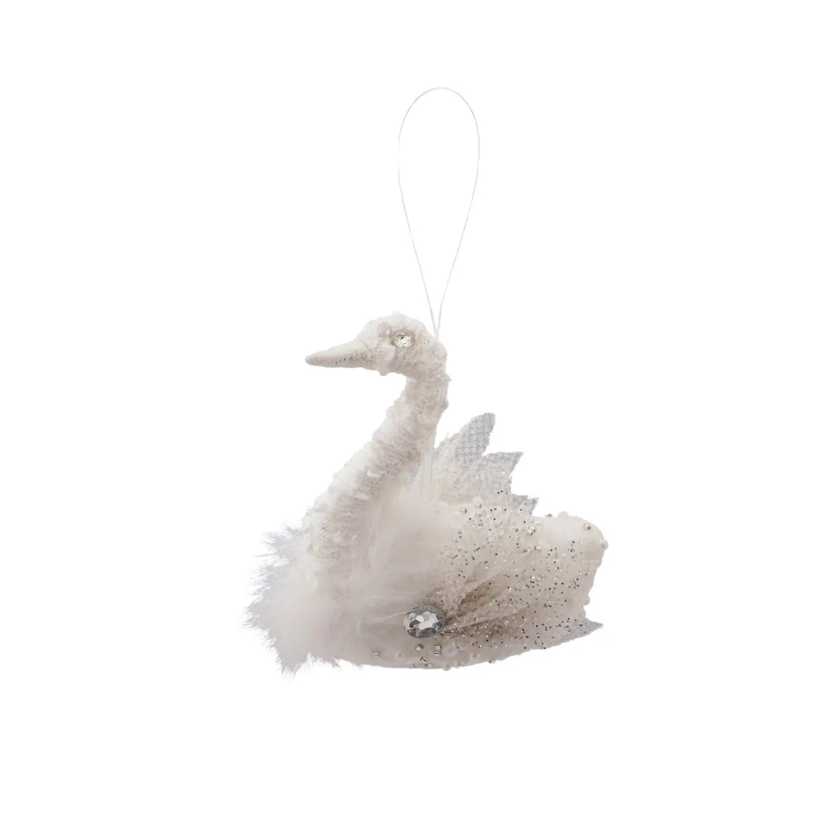 Fabric Swan Ornament