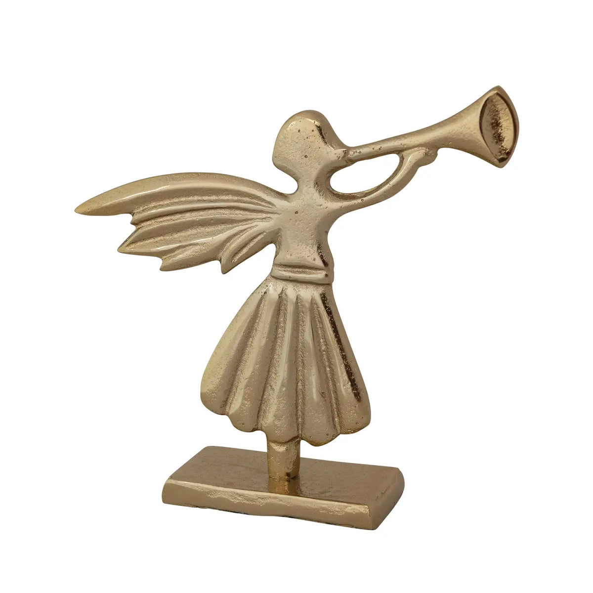 Cast Aluminum Trumpet Angel
