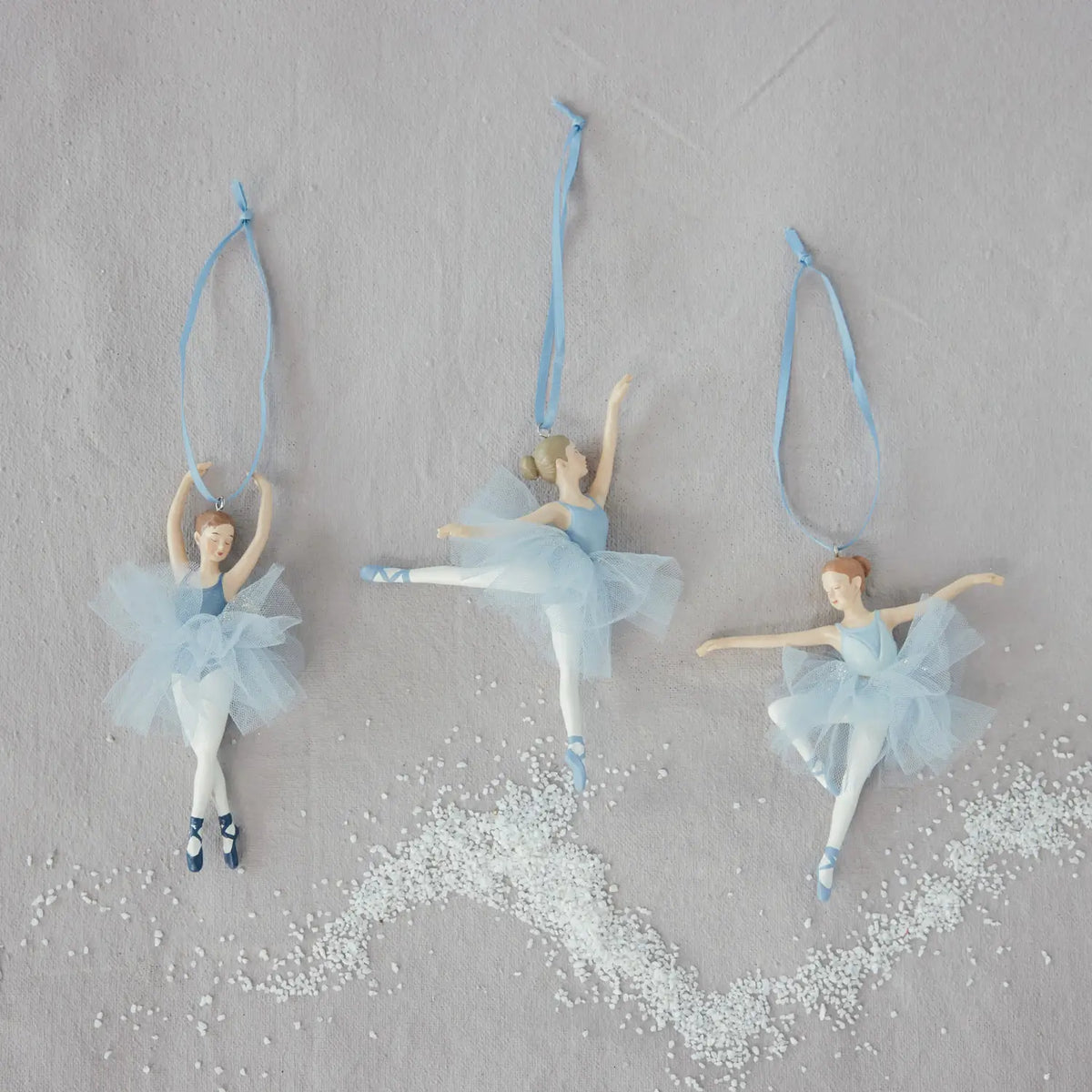 Resin Blue Tutu Ballerina Ornament