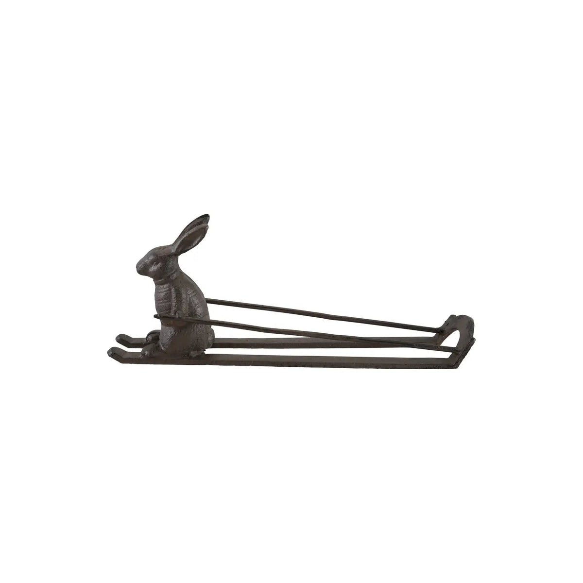 Cast Iron Rabbit & Skis Bottle Holder