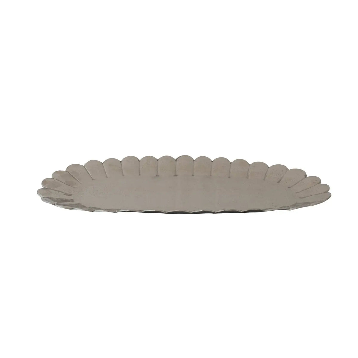 Metal Scalloped Tray