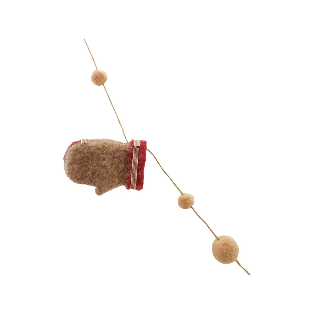 Felt Gloves & Pom Poms Garland