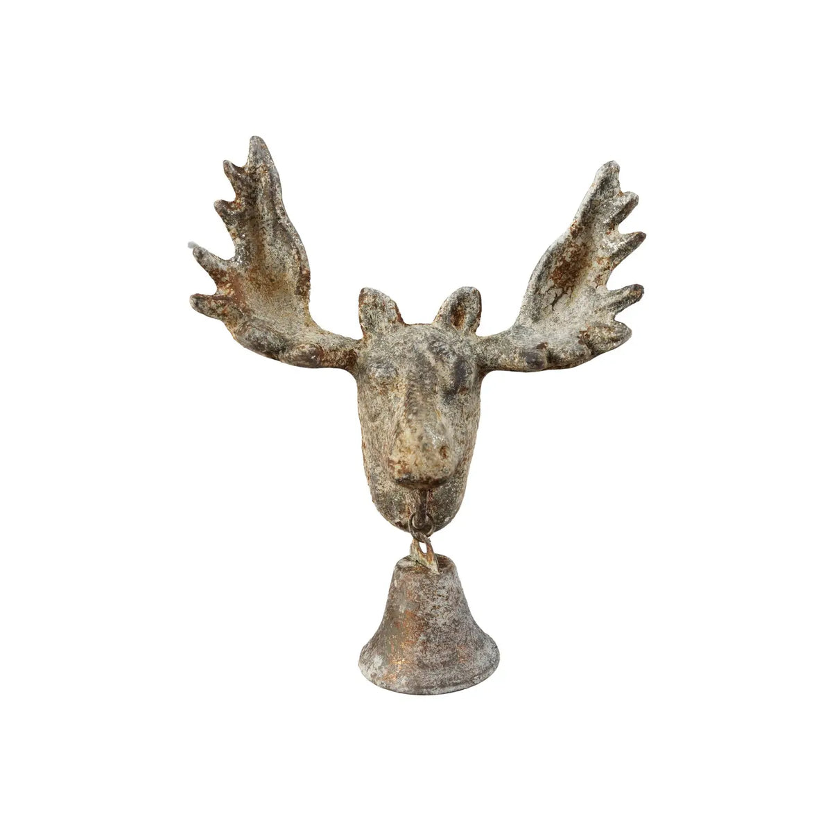 Cast Iron Animal Head Bell Wall Decor
