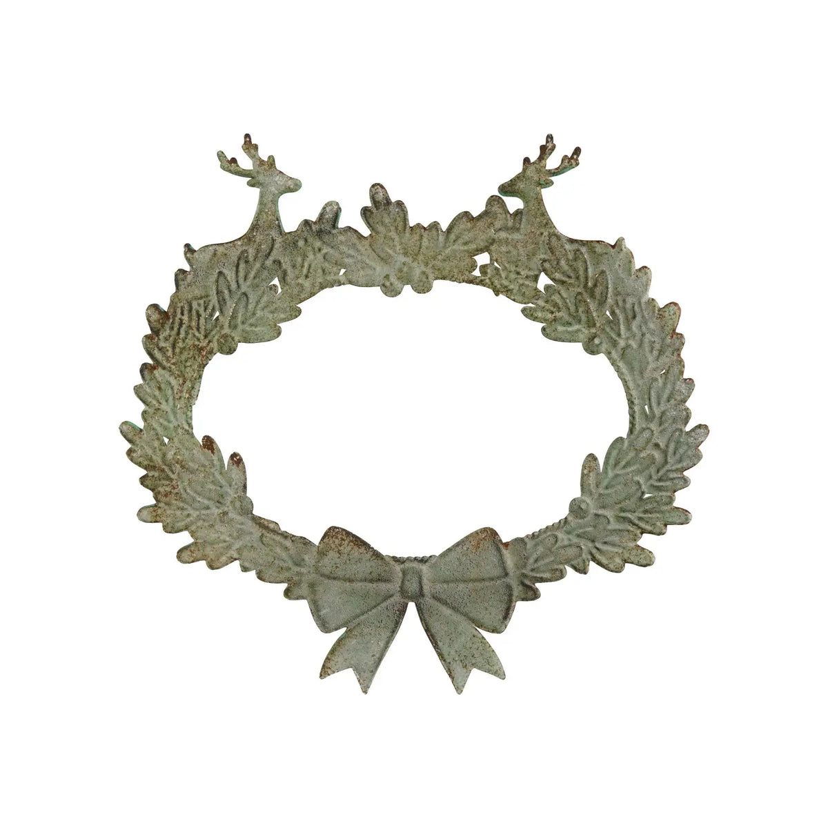 Embossed Metal Wreath Wall Decor