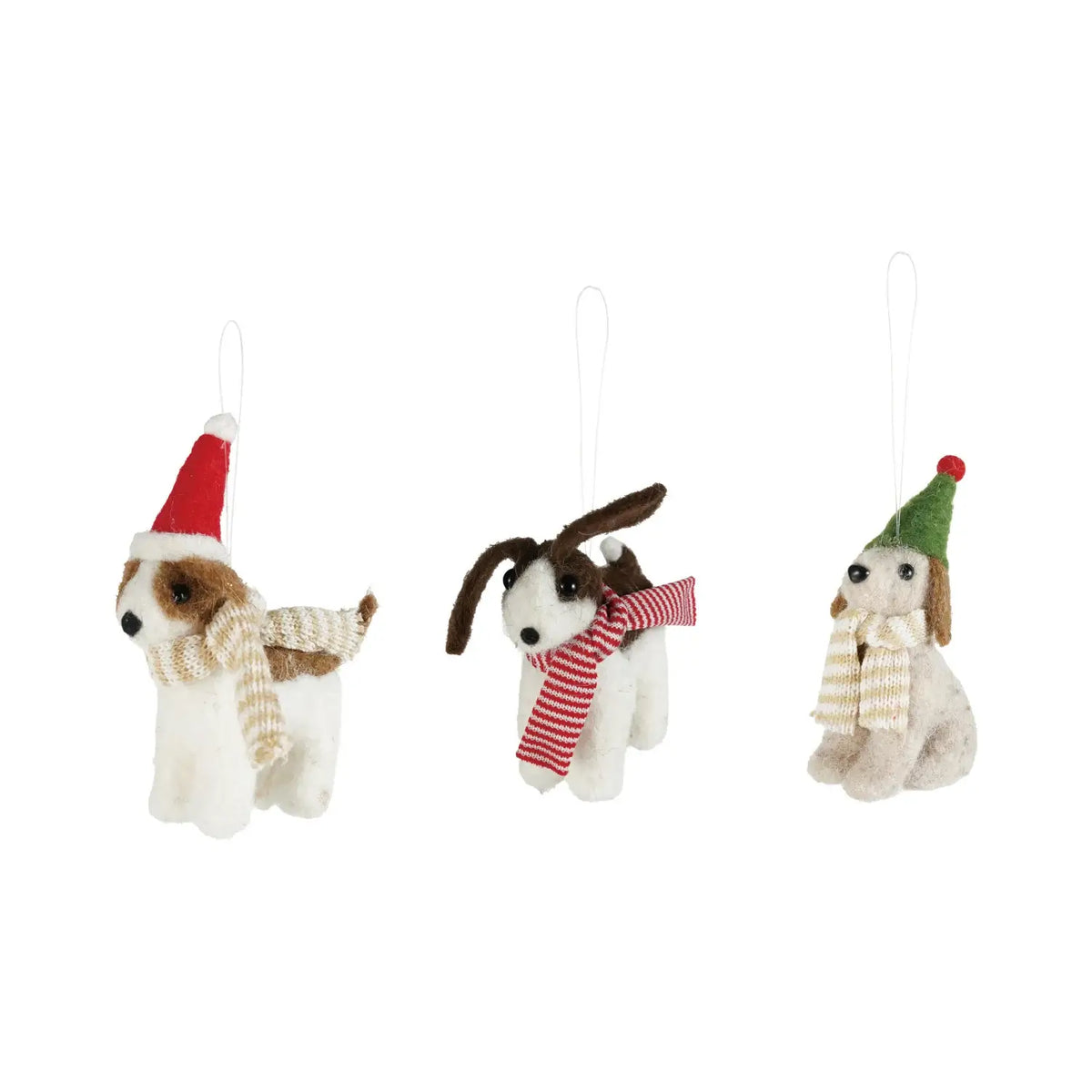 Holiday Felt Dog Ornament