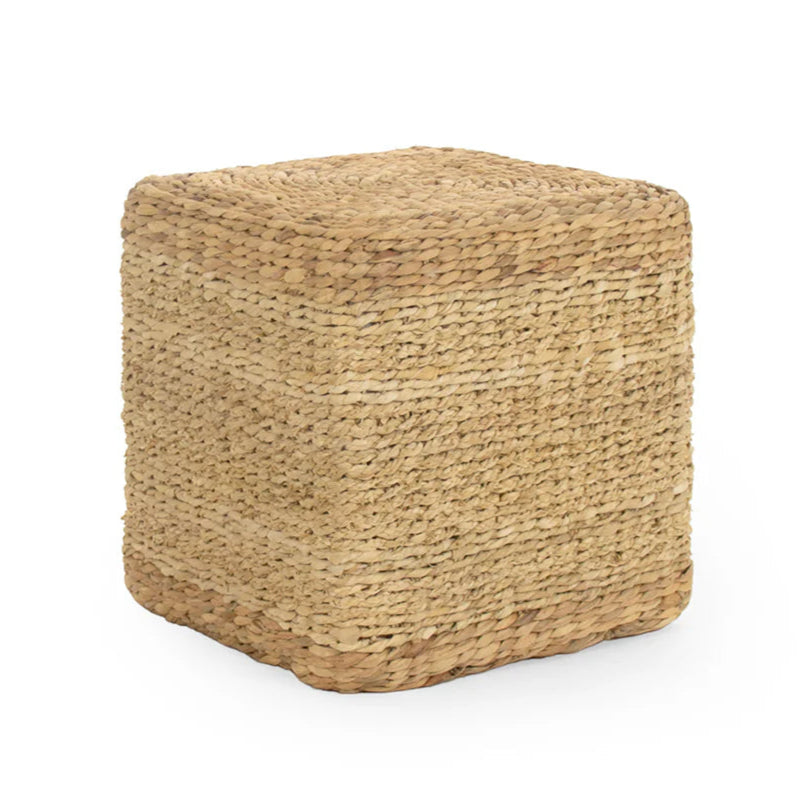 Woven Cube Pouf