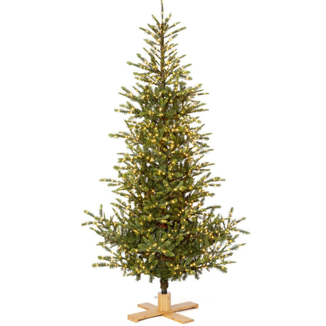 9' Great Northern Spruce Christmas Tree With Micro LED Lights
