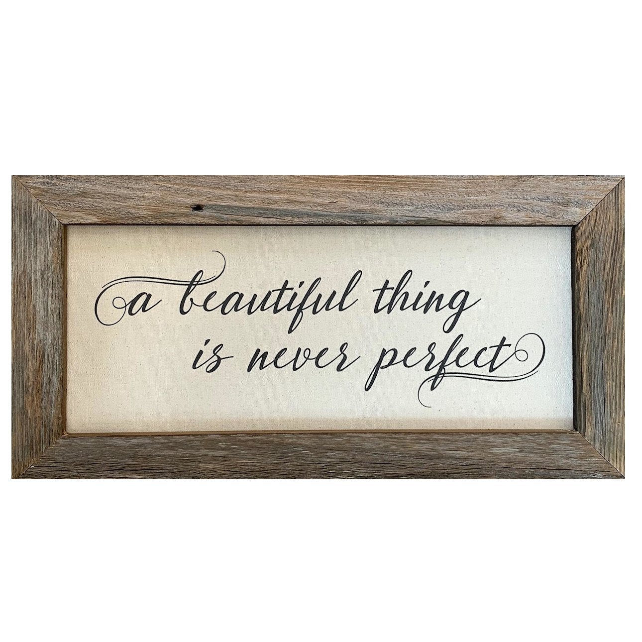 A Beautiful Thing Reclaimed Wood Framed Canvas Print