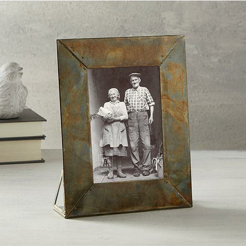 Aged Metal Picture Frame
