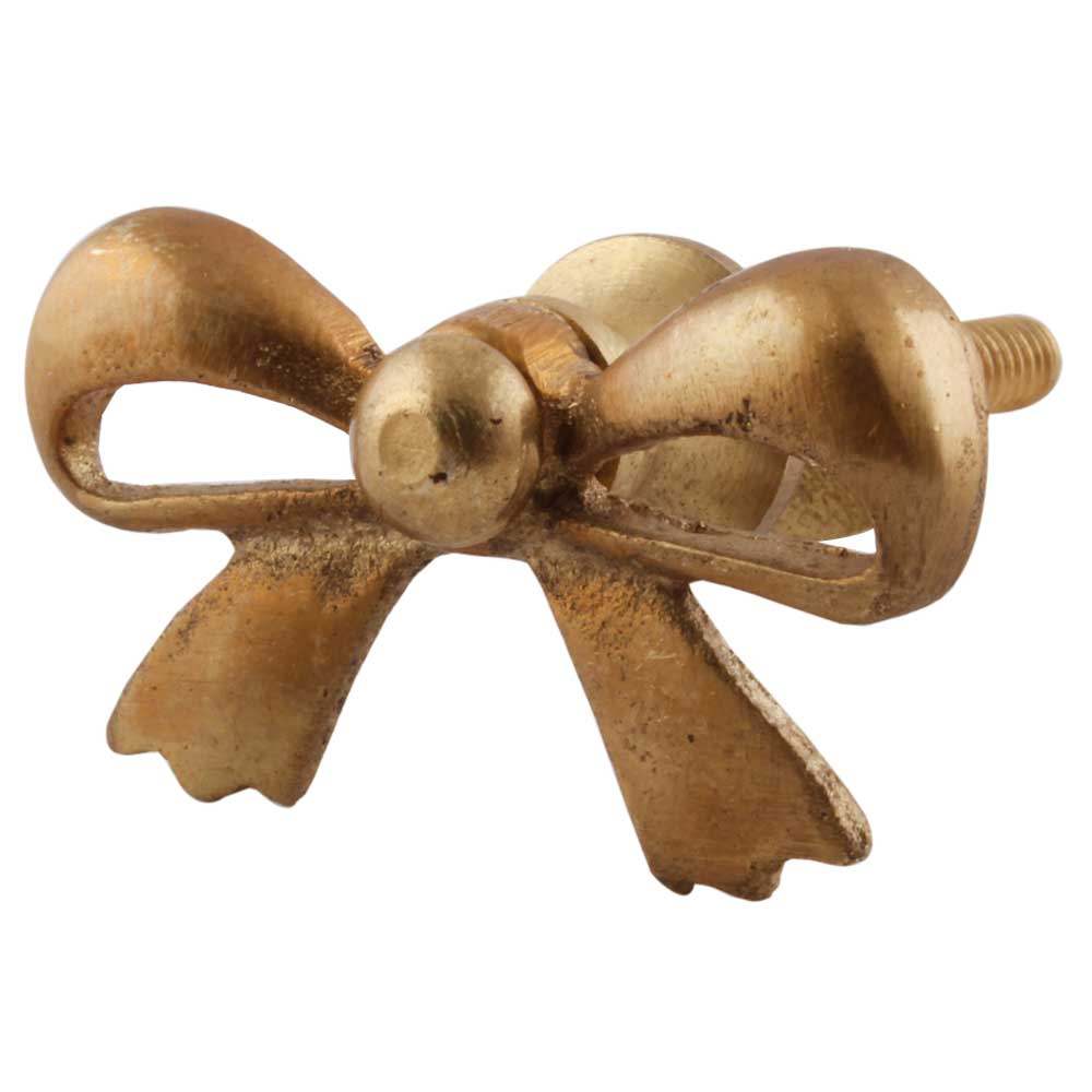 Antiqued Brass Bow Knob