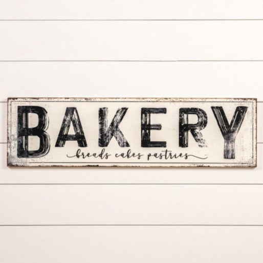 Bakery Breads Cakes Pastries Metal Sign