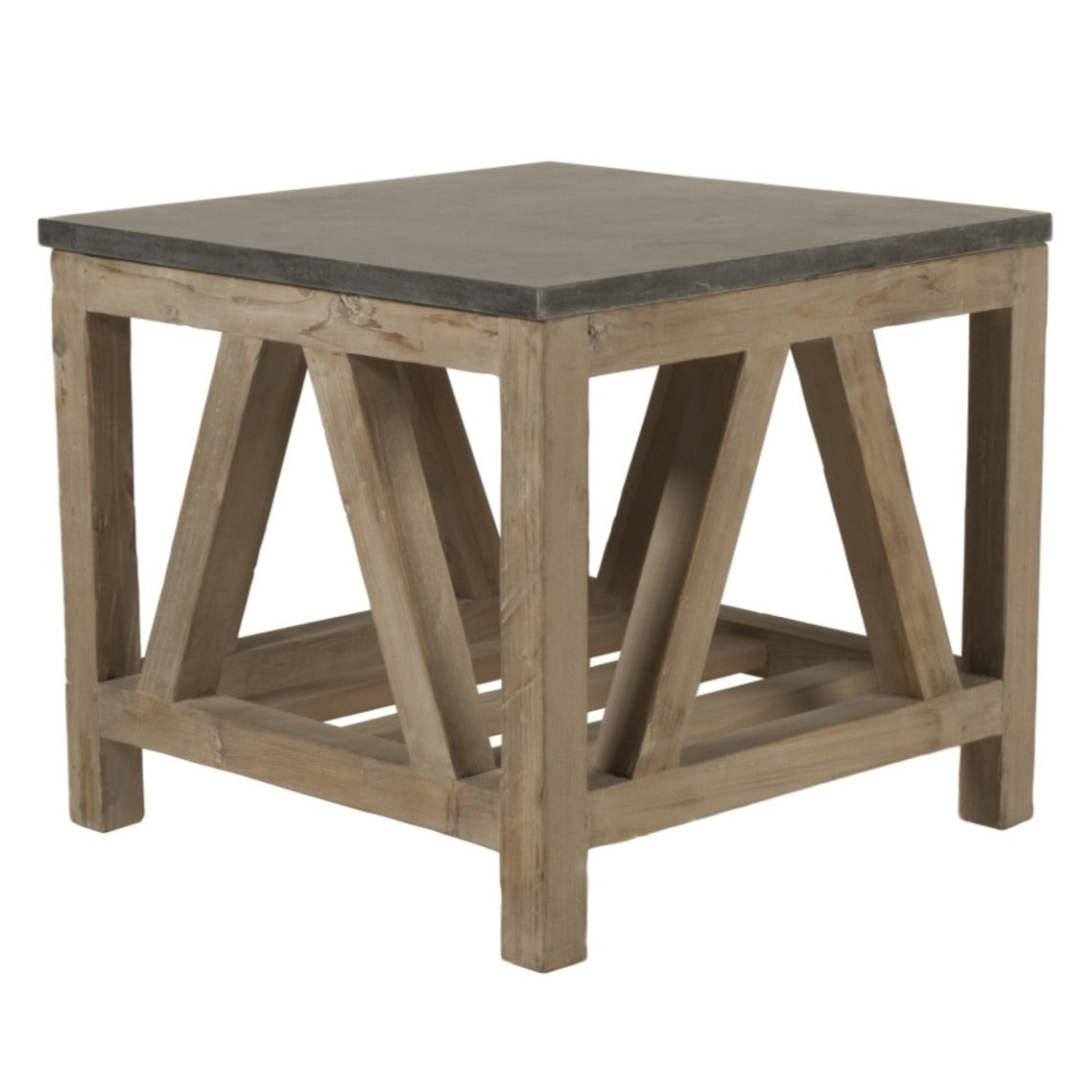 Blue Stone End Table