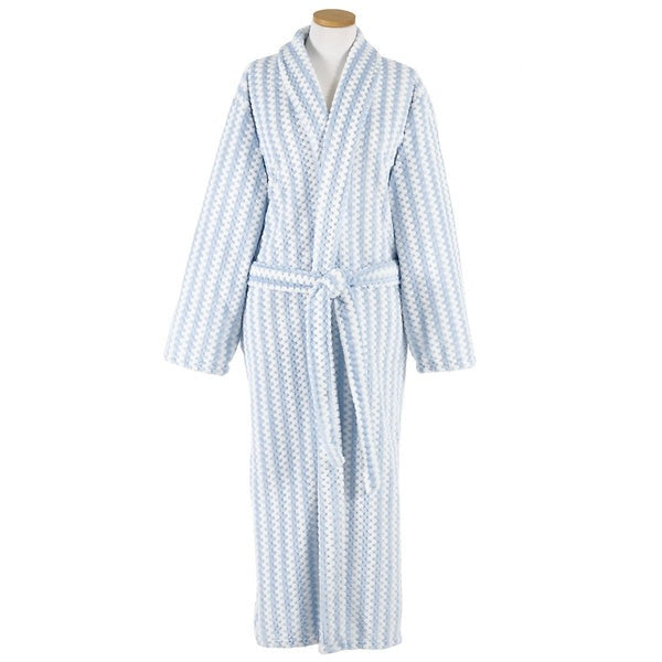 Bubble Stripe Fleece Robe