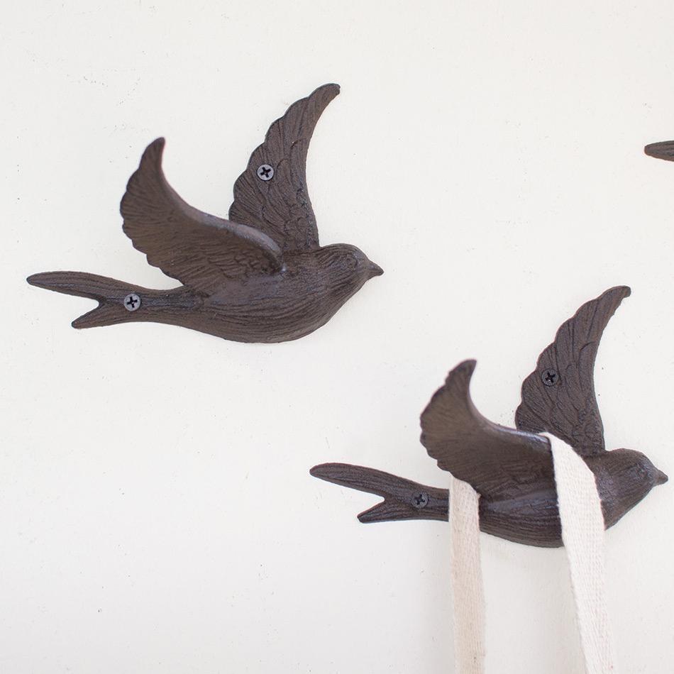 Cast Iron Flying Bird Hook