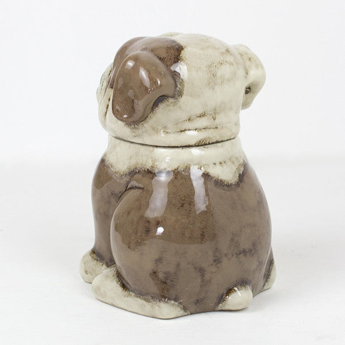 Ceramic Bulldog Canister