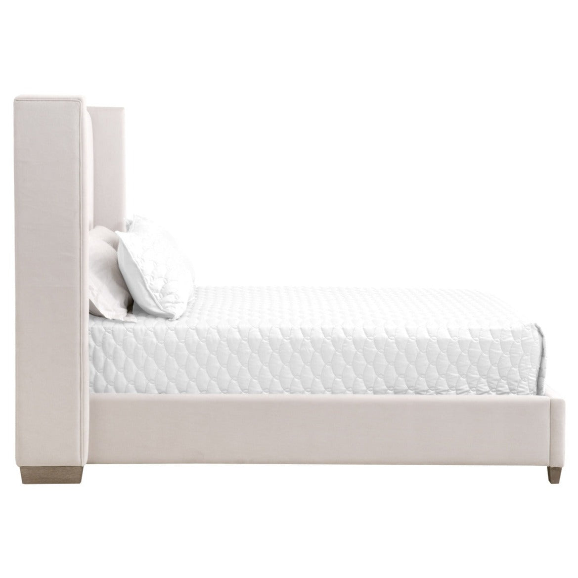 Chandler Cream Velvet Bed