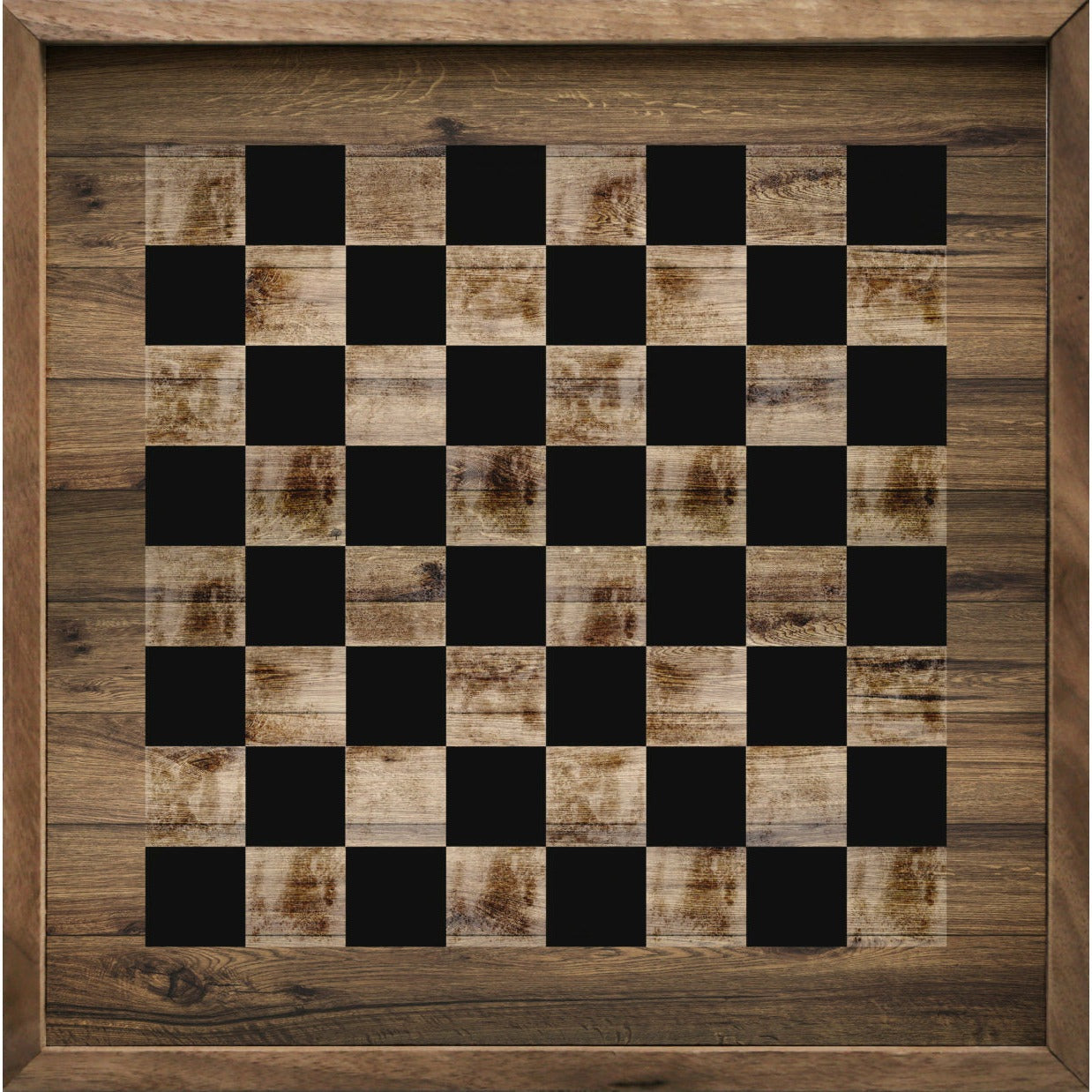 Checkers Wood Framed Print