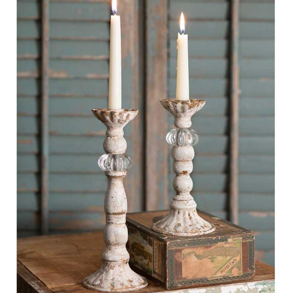 Chrissy Taper Candle Holders S/2