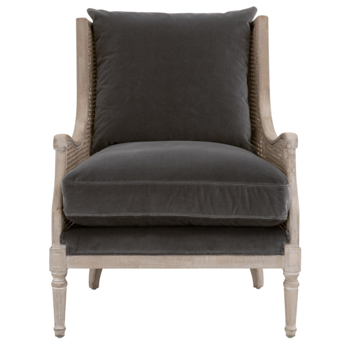 Churchill Dark Dove Velvet Club Chair